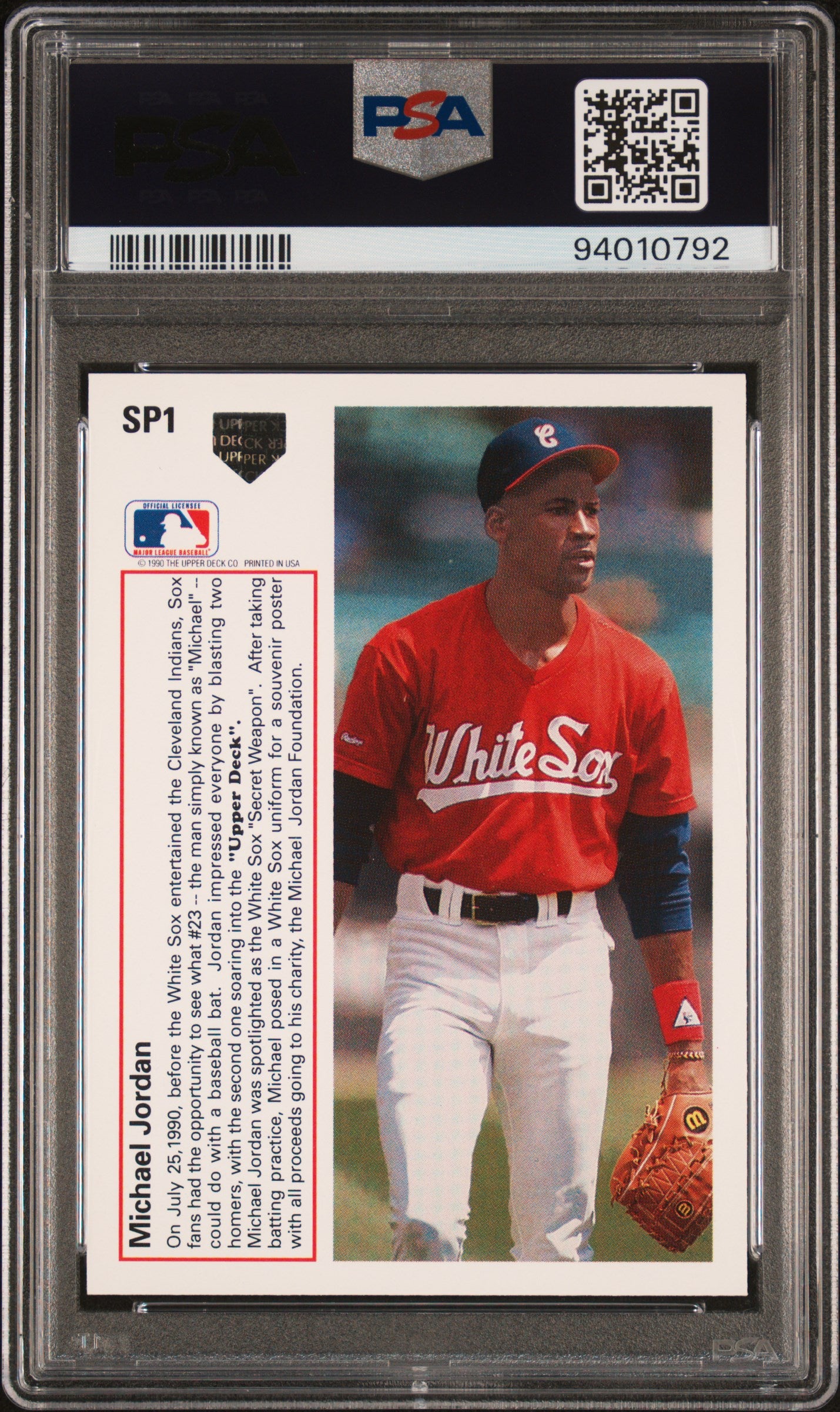 1991 Upper Deck #SP1 Michael Jordan PSA 8