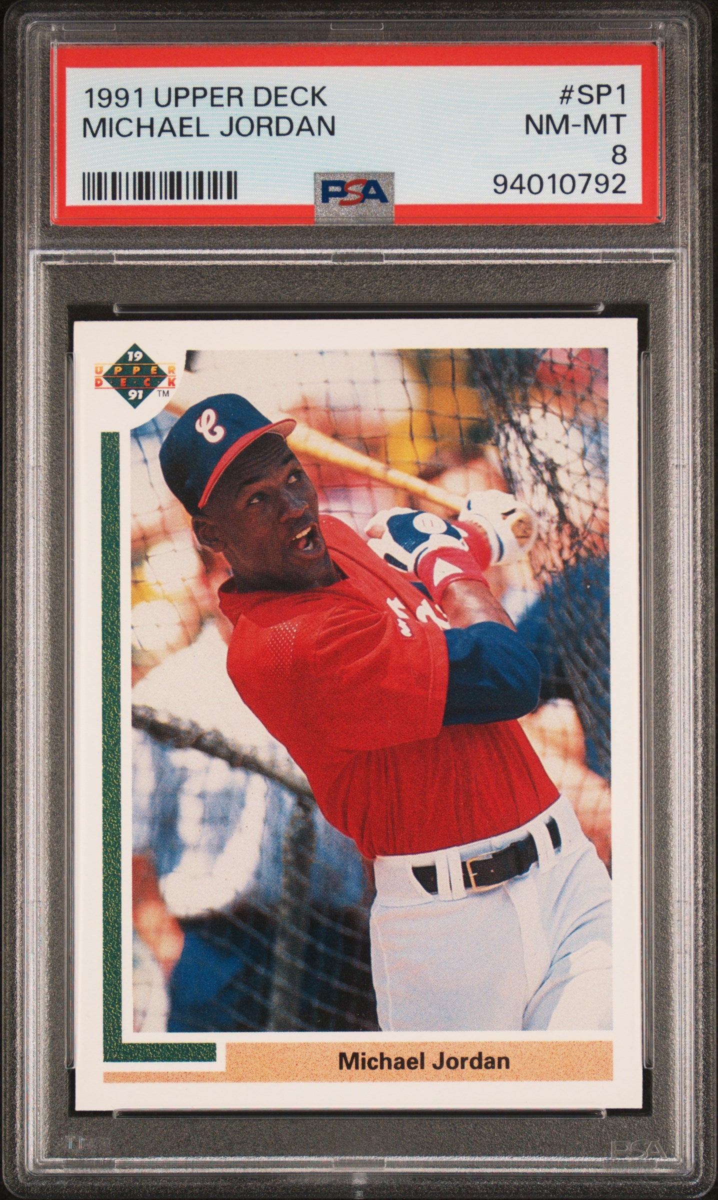 1991 Upper Deck #SP1 Michael Jordan PSA 8