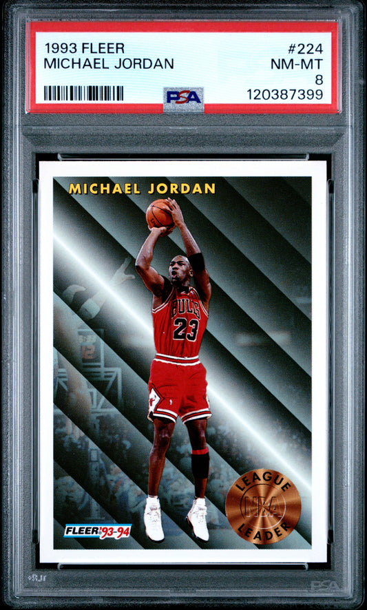 1993 Fleer #224 Michael Jordan PSA 8
