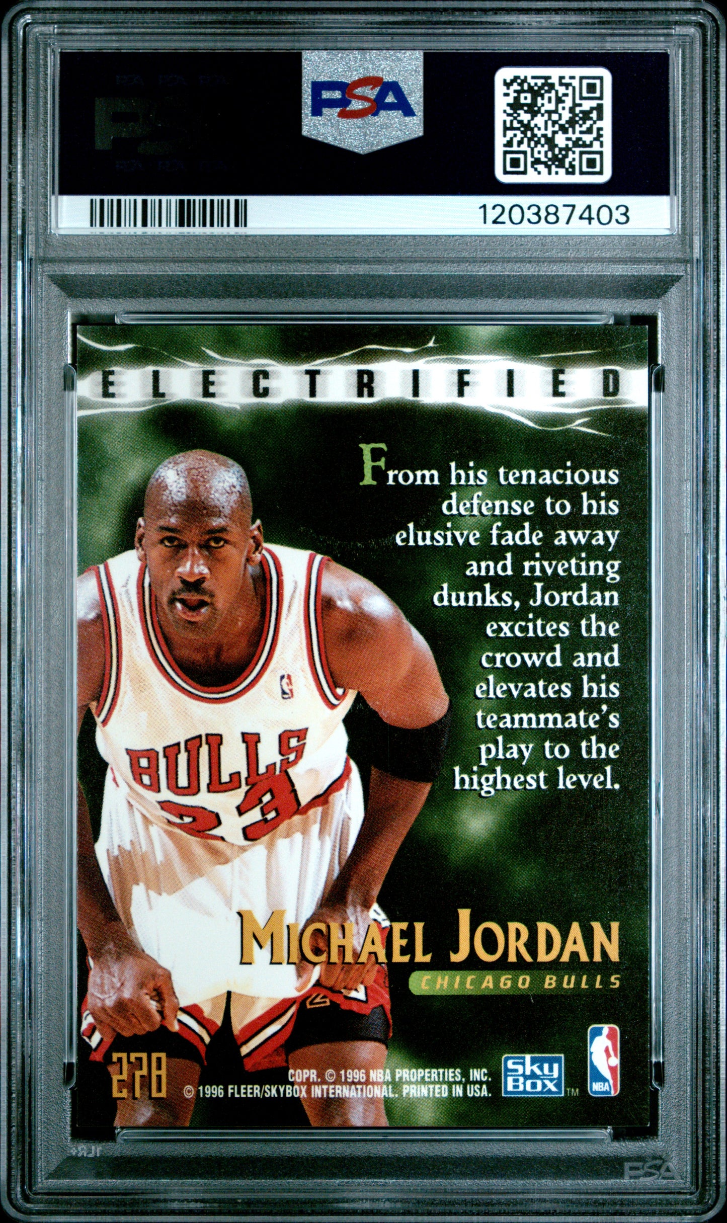 1995 Skybox Premium #278 Michael Jordan PSA 5