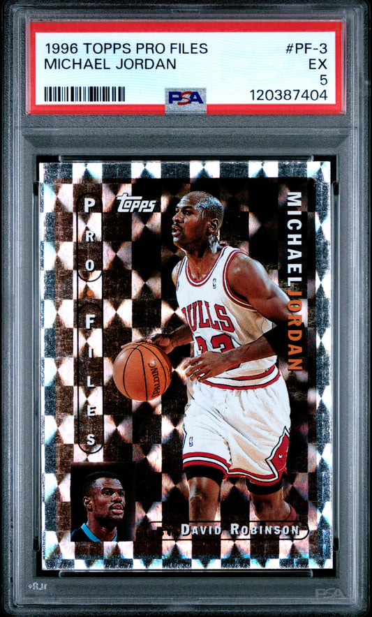 1996 Topps Pro Files #PF-3 Michael Jordan PSA 5