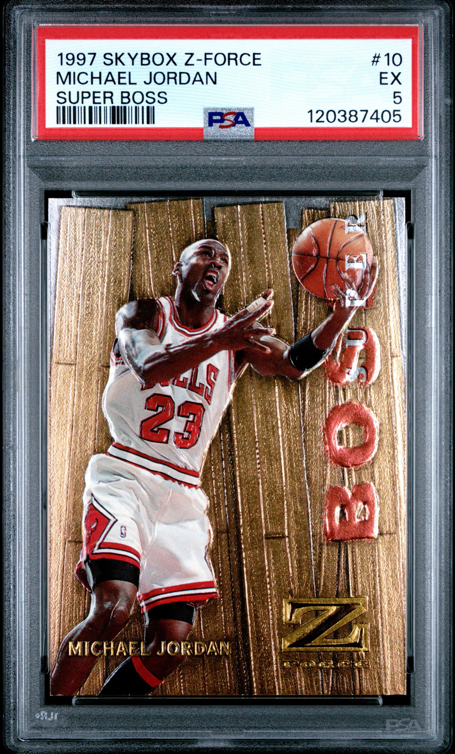 1997 Skybox Z-Force Boss #10 Super Boss Michael Jordan PSA 5