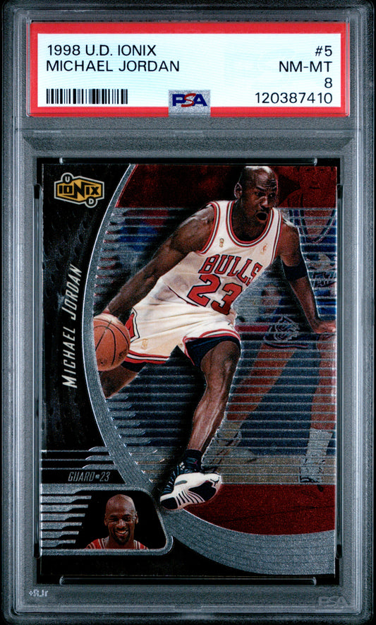 1998 Upper Deck Ionix #5 Michael Jordan PSA 8