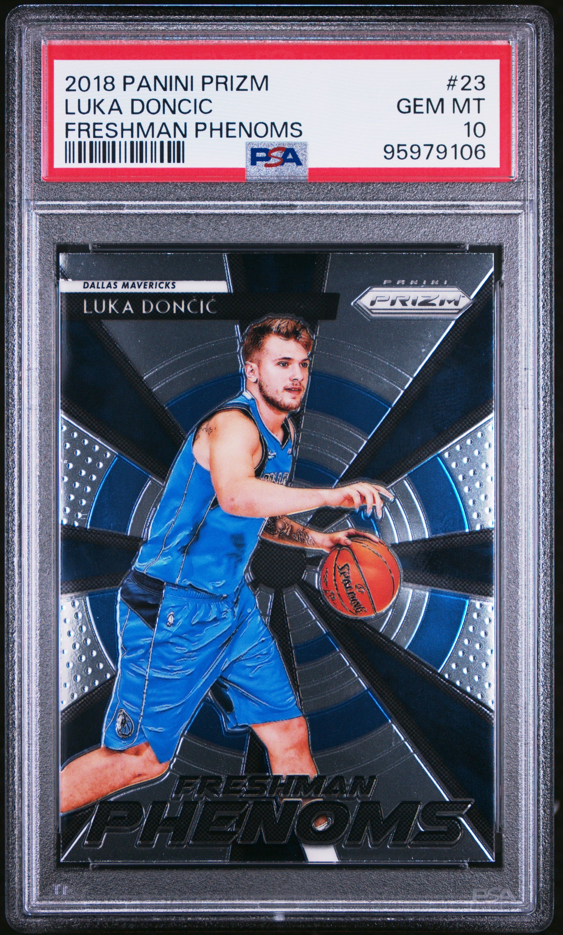 2018 Panini Prizm Freshman Phenoms #23 Luka Doncic RC PSA 10