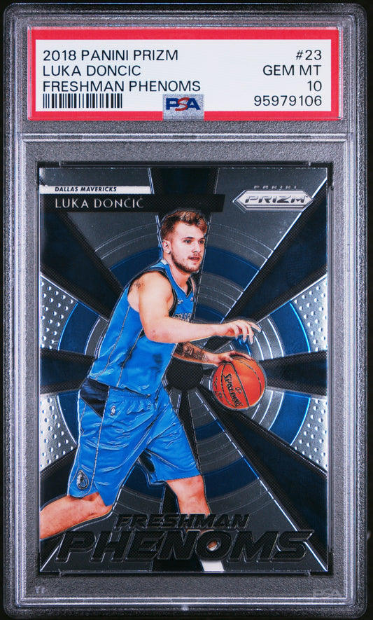 2018 Panini Prizm Freshman Phenoms #23 Luka Doncic RC PSA 10