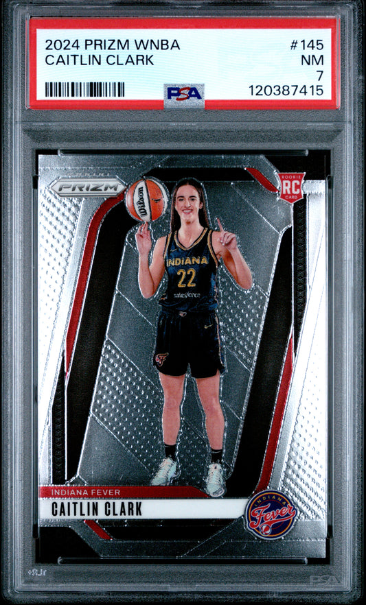 2024 Panini Prizm Wnba #145 Caitlin Clark PSA 7 (7415)