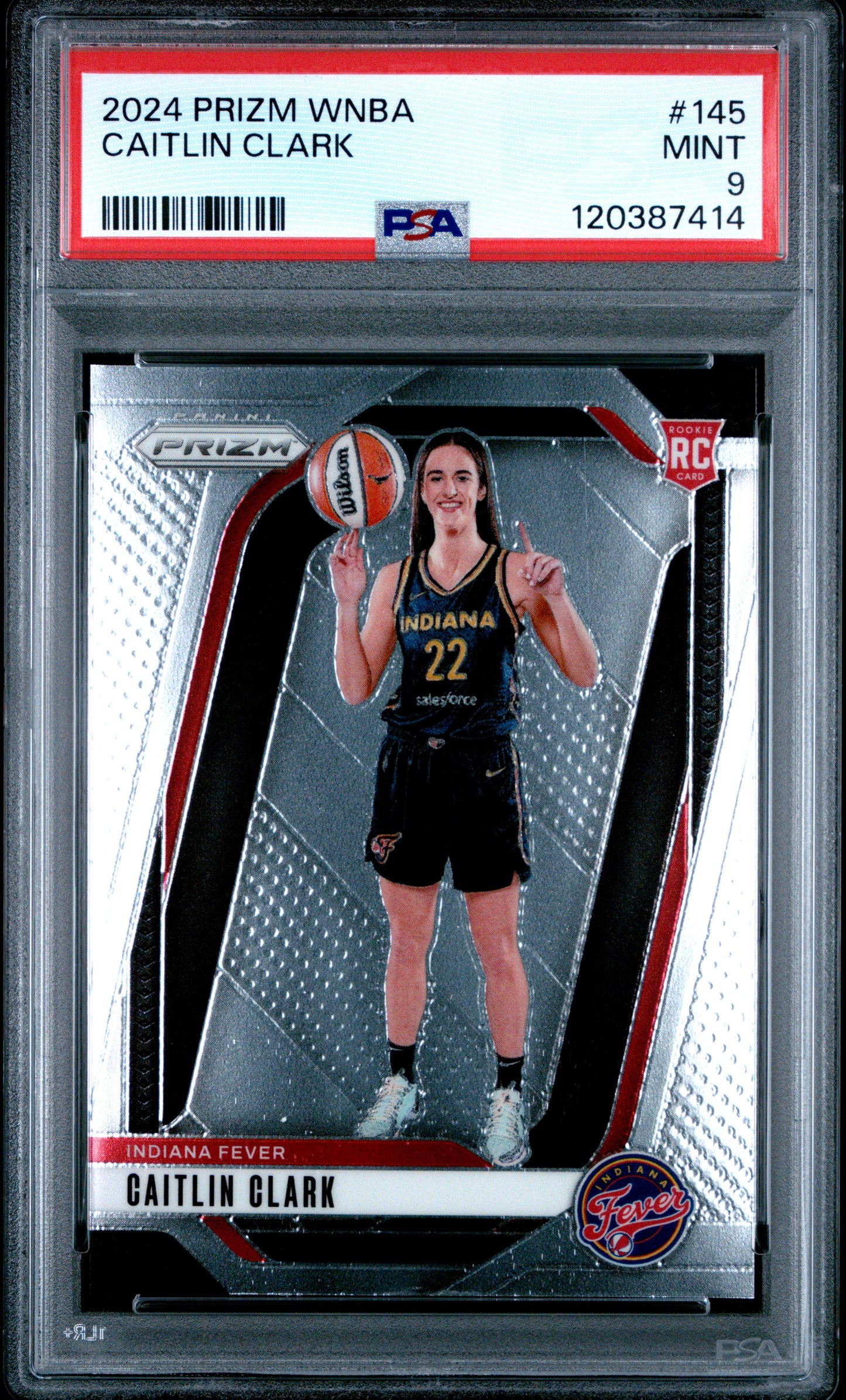 2024 Panini Prizm Wnba #145 Caitlin Clark RC PSA 9
