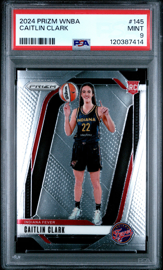 2024 Panini Prizm Wnba #145 Caitlin Clark RC PSA 9