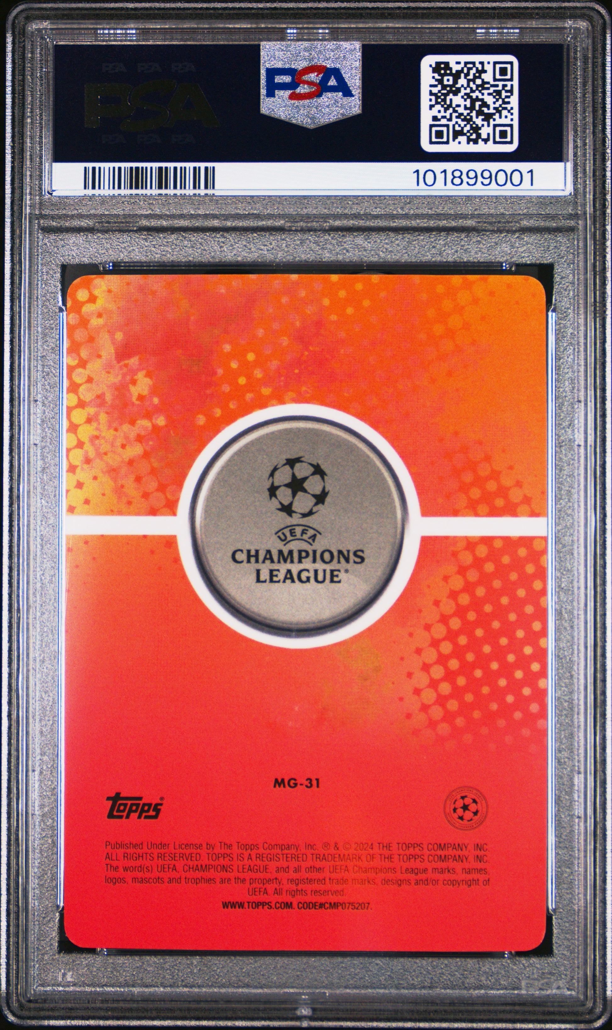2023-24 Topps Merlin Uefa Merlin's Gamers MG31 Christian Pulisic PSA 10