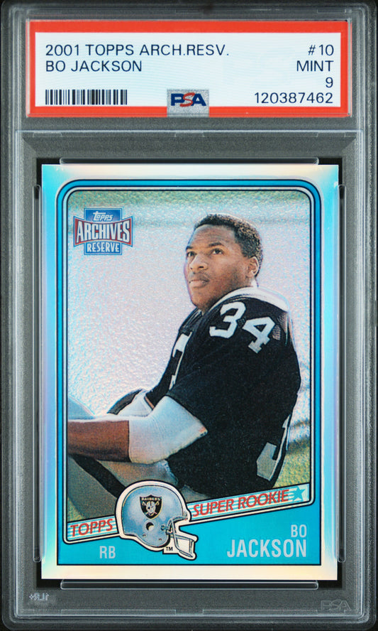 2001 Topps Archives Reserve #10 Bo Jackson PSA 9