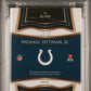 2020 Panini Select Rookie Swatches Prizm Gold Michael Pittman Jr. /10 PSA 8