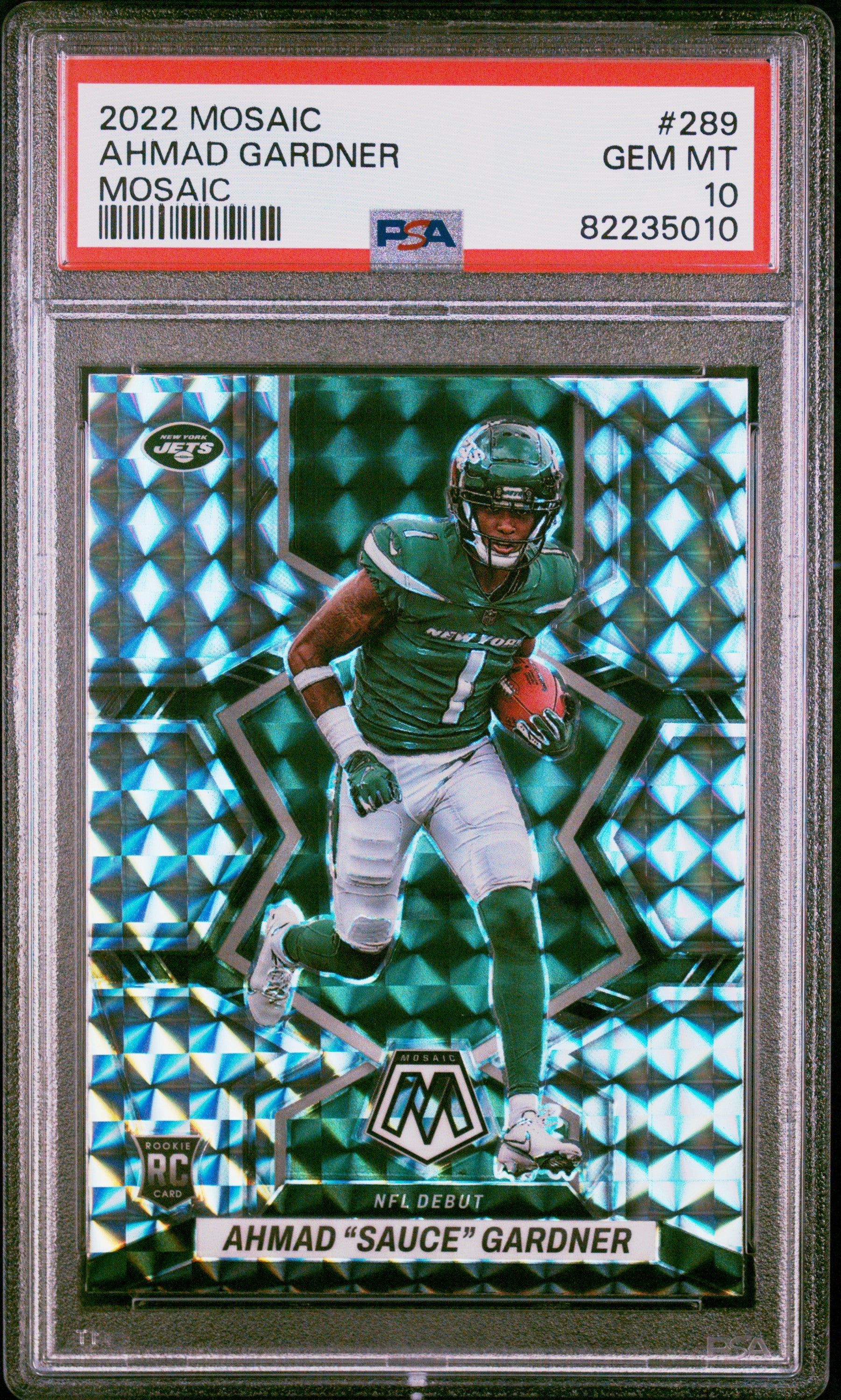 2022 Panini Mosaic #289 Mosaic Sauce Gardner RC PSA 10