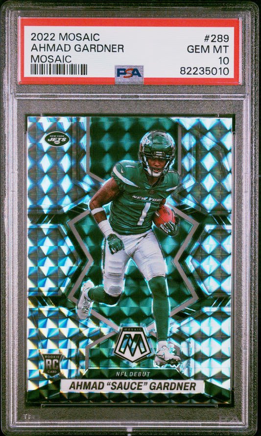 2022 Panini Mosaic #289 Mosaic Sauce Gardner RC PSA 10