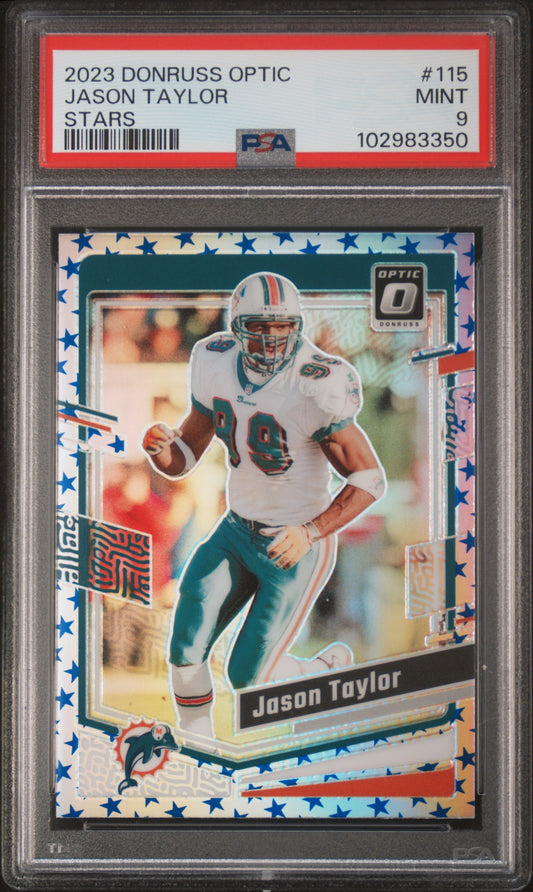 2023 Panini Donruss Optic #115 Stars Jason Taylor PSA 9