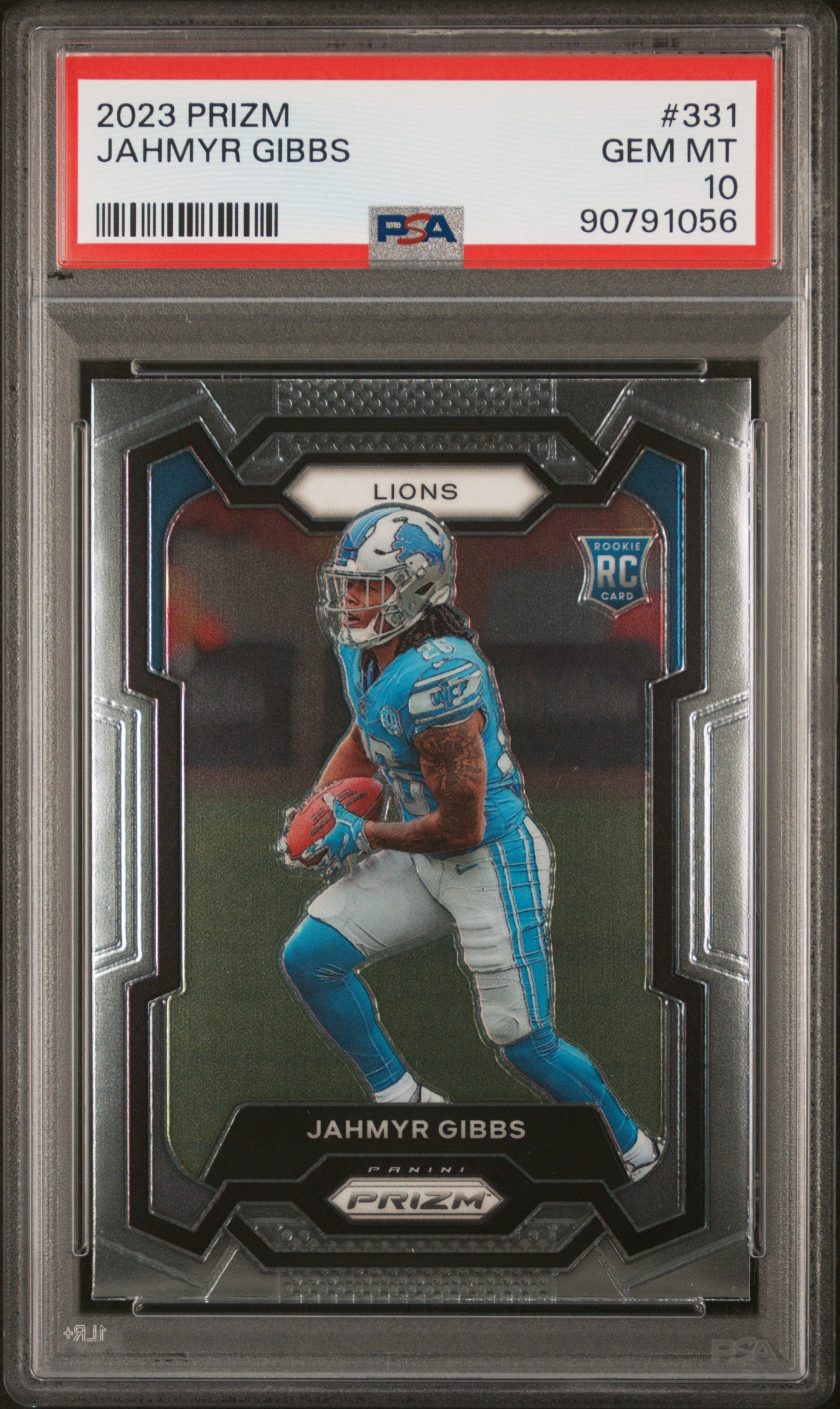 2023 Panini Prizm #331 Jahmyr Gibbs RC PSA 10