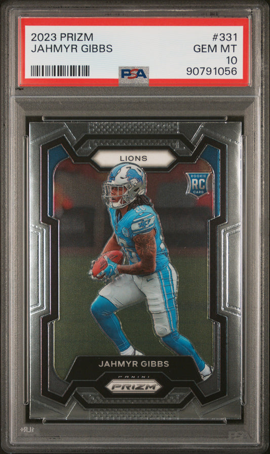 2023 Panini Prizm #331 Jahmyr Gibbs RC PSA 10