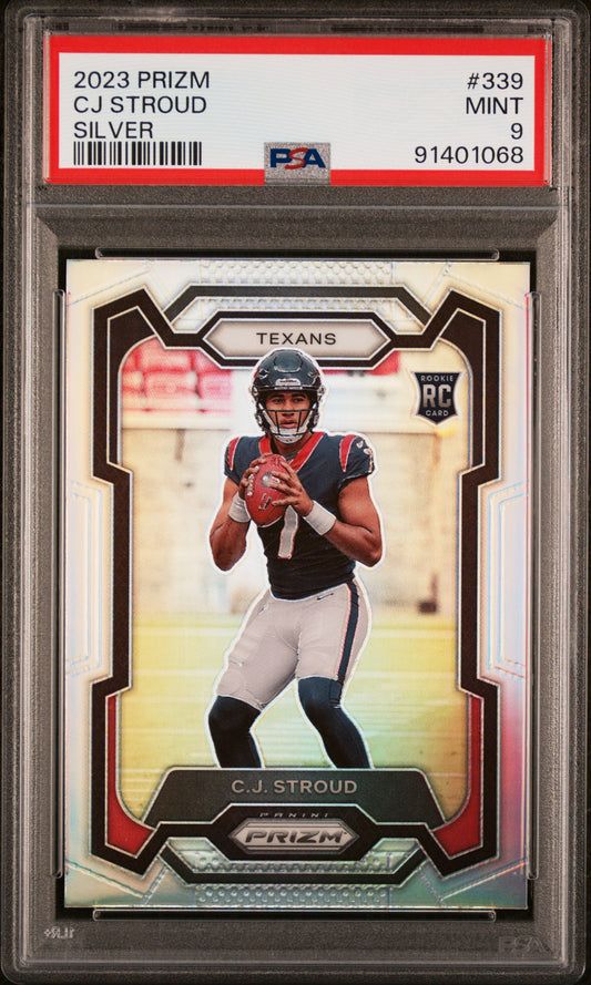 2023 Panini Prizm #339 Silver Prizm CJ Stroud RC PSA 9