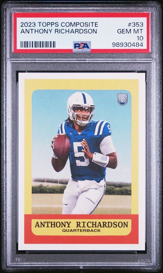 2023 Topps Composite #353 Anthony Richardson RC PSA 10