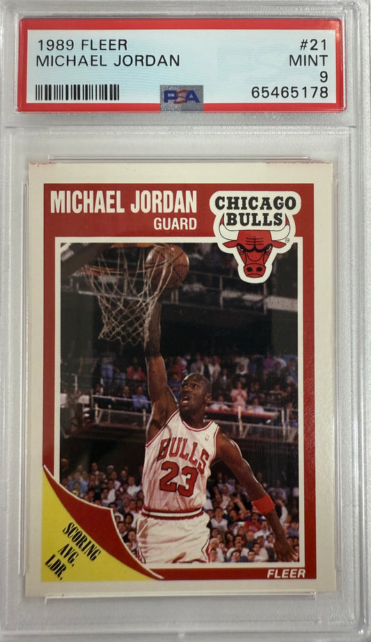 1989 Fleer #21 Michael Jordan PSA 9