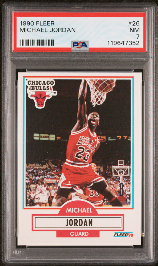 1990 Fleer #26 Michael Jordan PSA 7