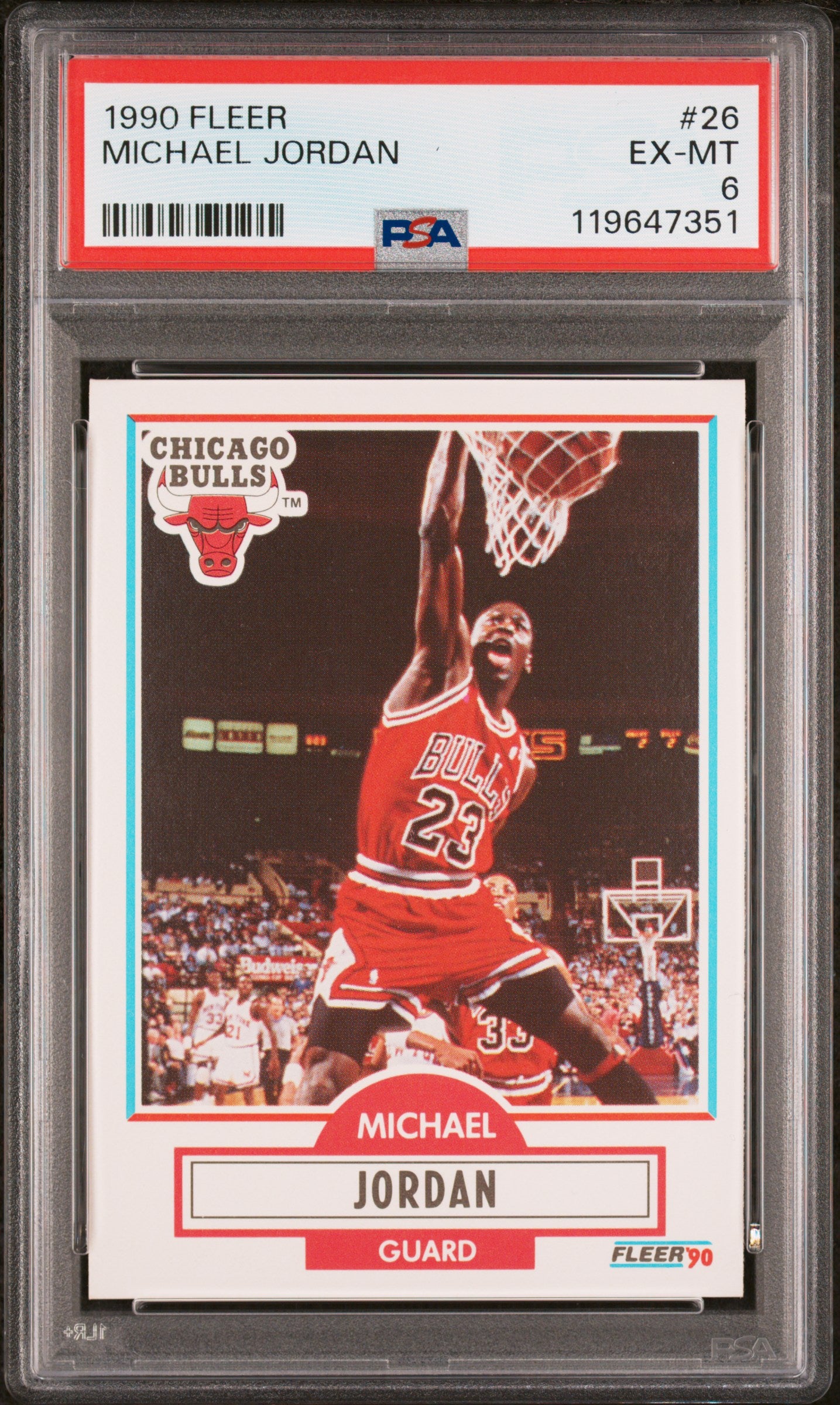 1990 Fleer #26 Michael Jordan PSA 6