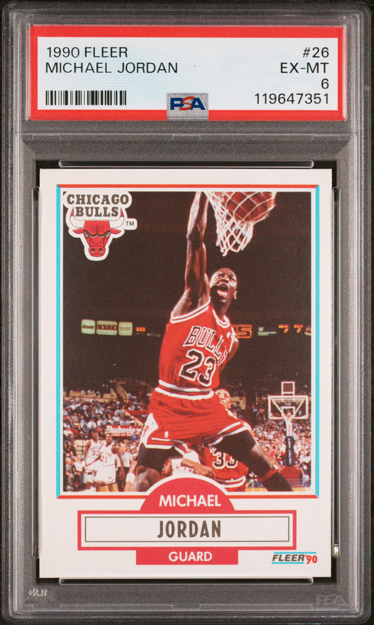 1990 Fleer #26 Michael Jordan PSA 6