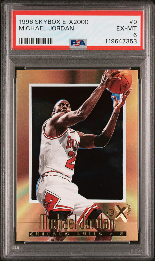 1996 Skybox E-X2000 #9 Michael Jordan PSA 6