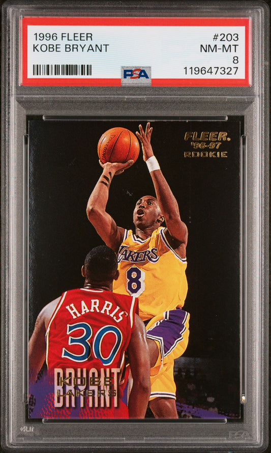 1996 Fleer #203 Kobe Bryant PSA 8