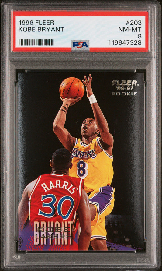 1996 Fleer #203 Kobe Bryant PSA 8 (7328)
