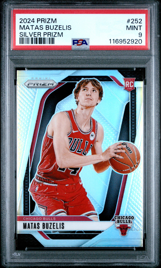 2024 Panini Prizm #252 Silver Prizm Matas Buzelis RC PSA 9