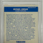 1987 Fleer Sticker #2 Michael Jordan PSA 8