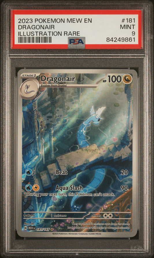 2023 Pokemon Mew En-151 #181 Illustration Rare Dragonair PSA 9