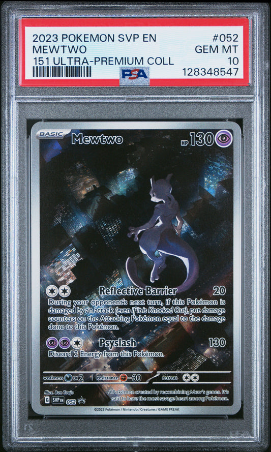2023 Pokemon Svp En-Sv Black Star Promo #052 151 UPC Mewtwo PSA 10