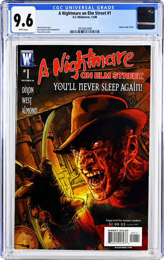 A Nightmare on Elm Street #1 D.C/Wildstorm 12/06 Graded CGC 9.6