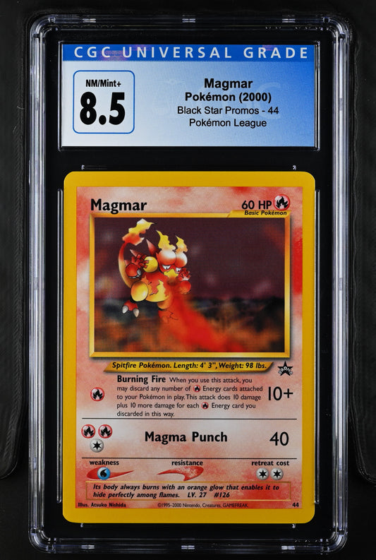 2000 Pokemon Black Star Promos #44 Magmar CGC 8.5