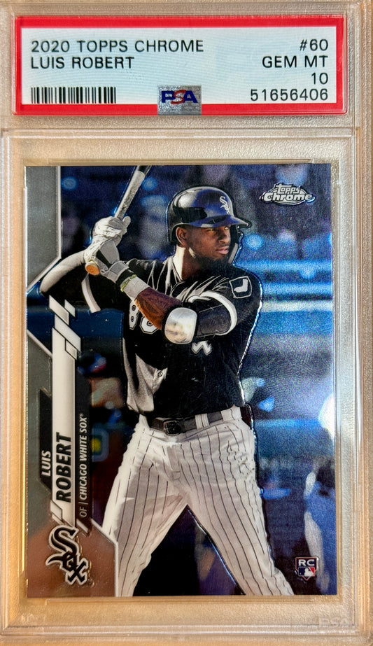 2020 Topps Chrome #60 Luis Robert RC PSA 10