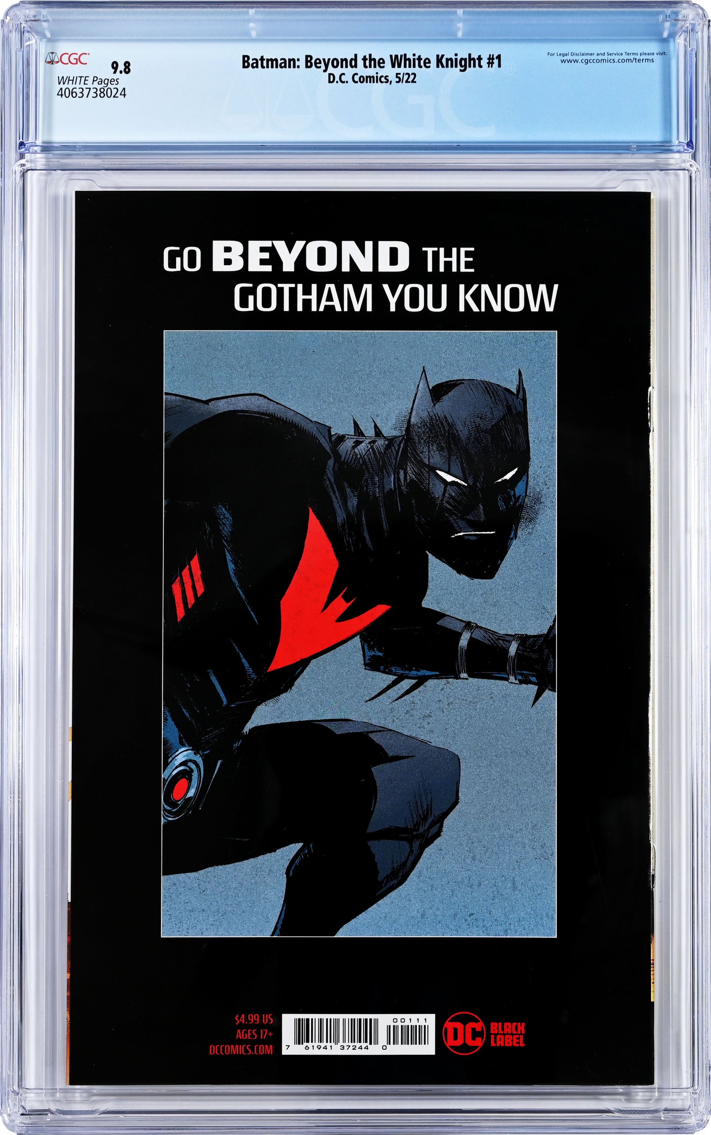 Batman: Beyond the White Knight D.C. Comics 5/22 Graded CGC 9.8