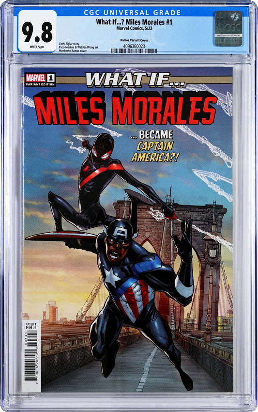 What If...? Miles Morales Became Captain America #1 5/22 Marvel CGC 9.8 Ramos Variant