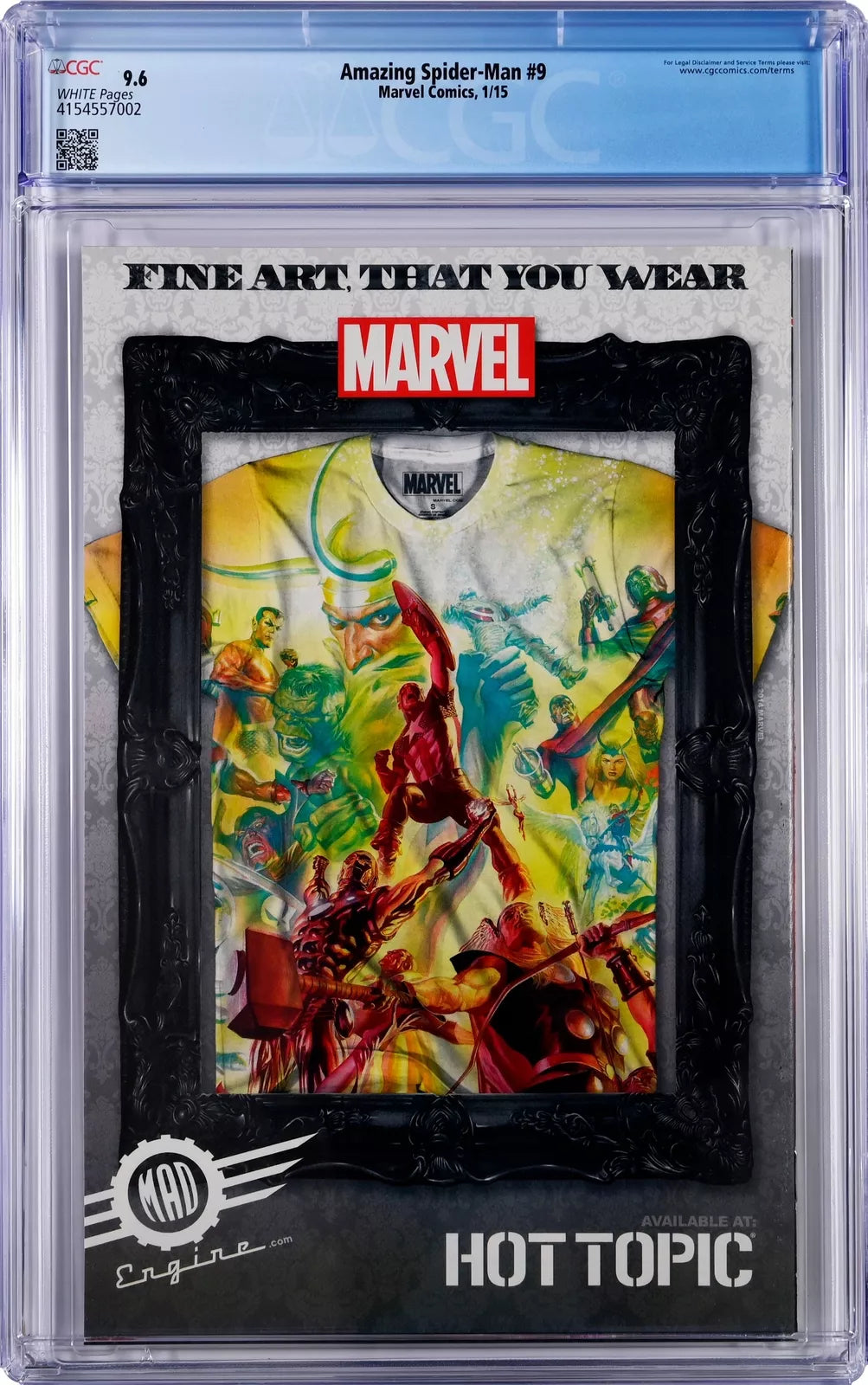 Amazing Spider-Man 9 1/15 Marvel Comics CGC 9.6 NM WHITE