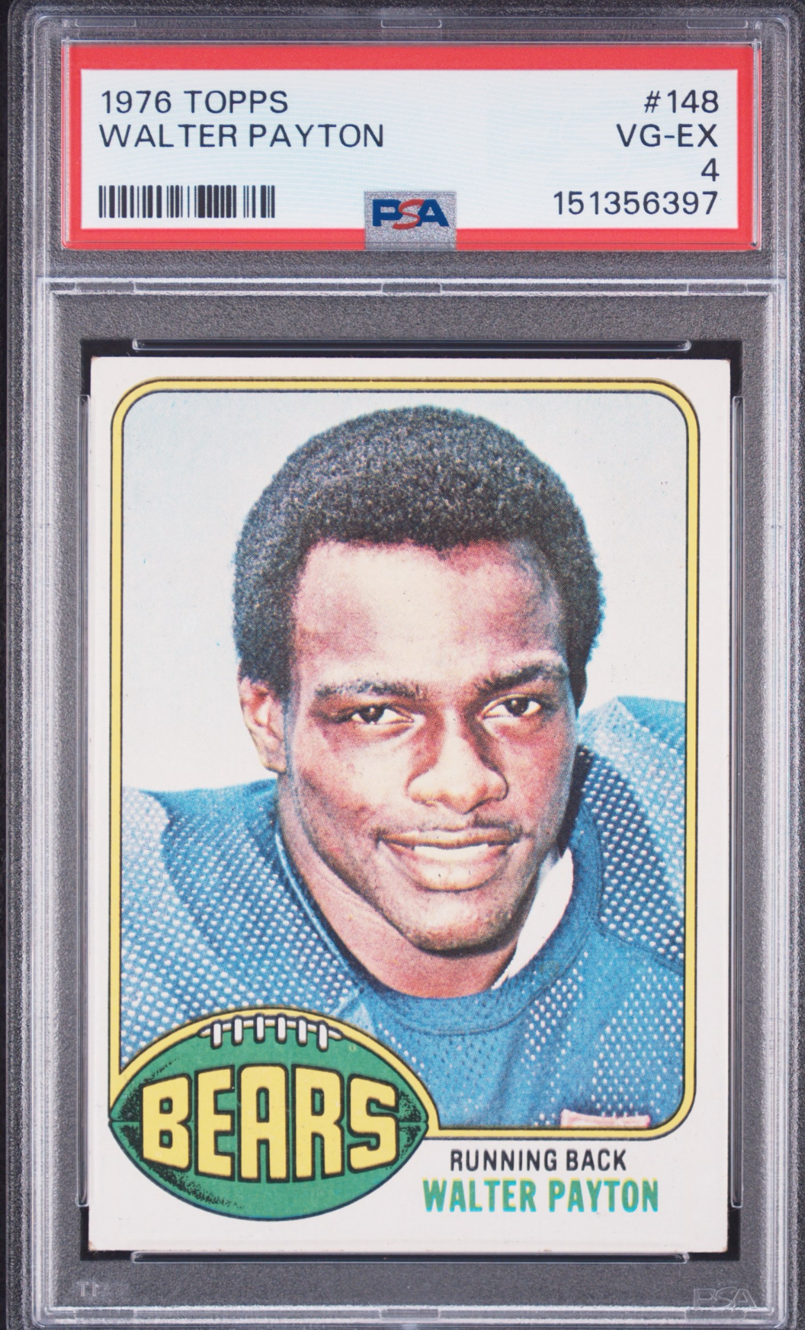 1976 Topps Walter Payton VG-EX PSA 4