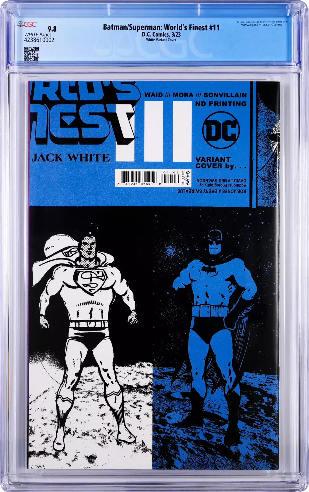 Batman/Superman: World's Finest #11 3/23 CGC 9.8 Jack White Variant Cover