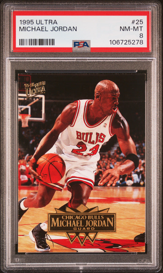 1995 Ultra #25 Michael Jordan PSA 8
