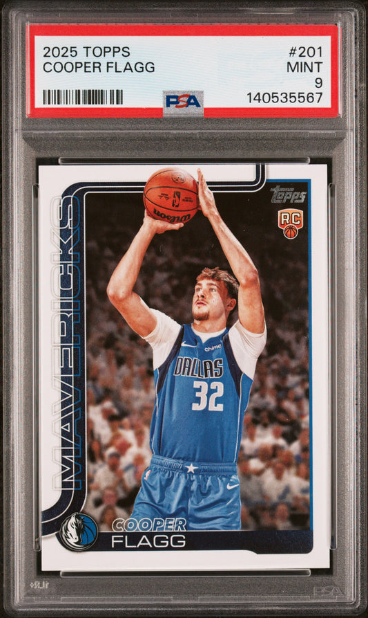 2025 Topps #201 Cooper Flagg RC PSA 9 (5567)