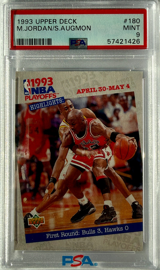 1993 Upper Deck #180 M.Jordan/S.Augmon PSA 9