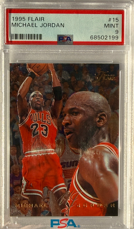 1995 Flair #15 Michael Jordan PSA 9