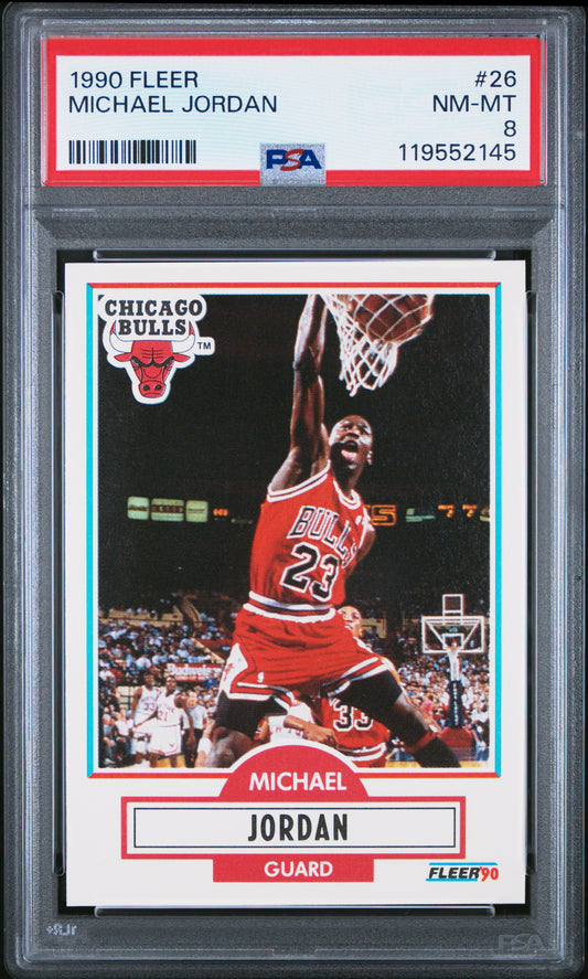 1990 Fleer #26 Michael Jordan PSA 8