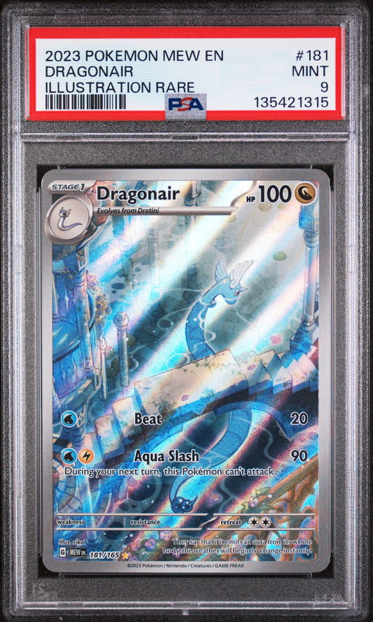 2023 Pokemon Mew En-151 #181 Illustration Rare Dragonair PSA 9