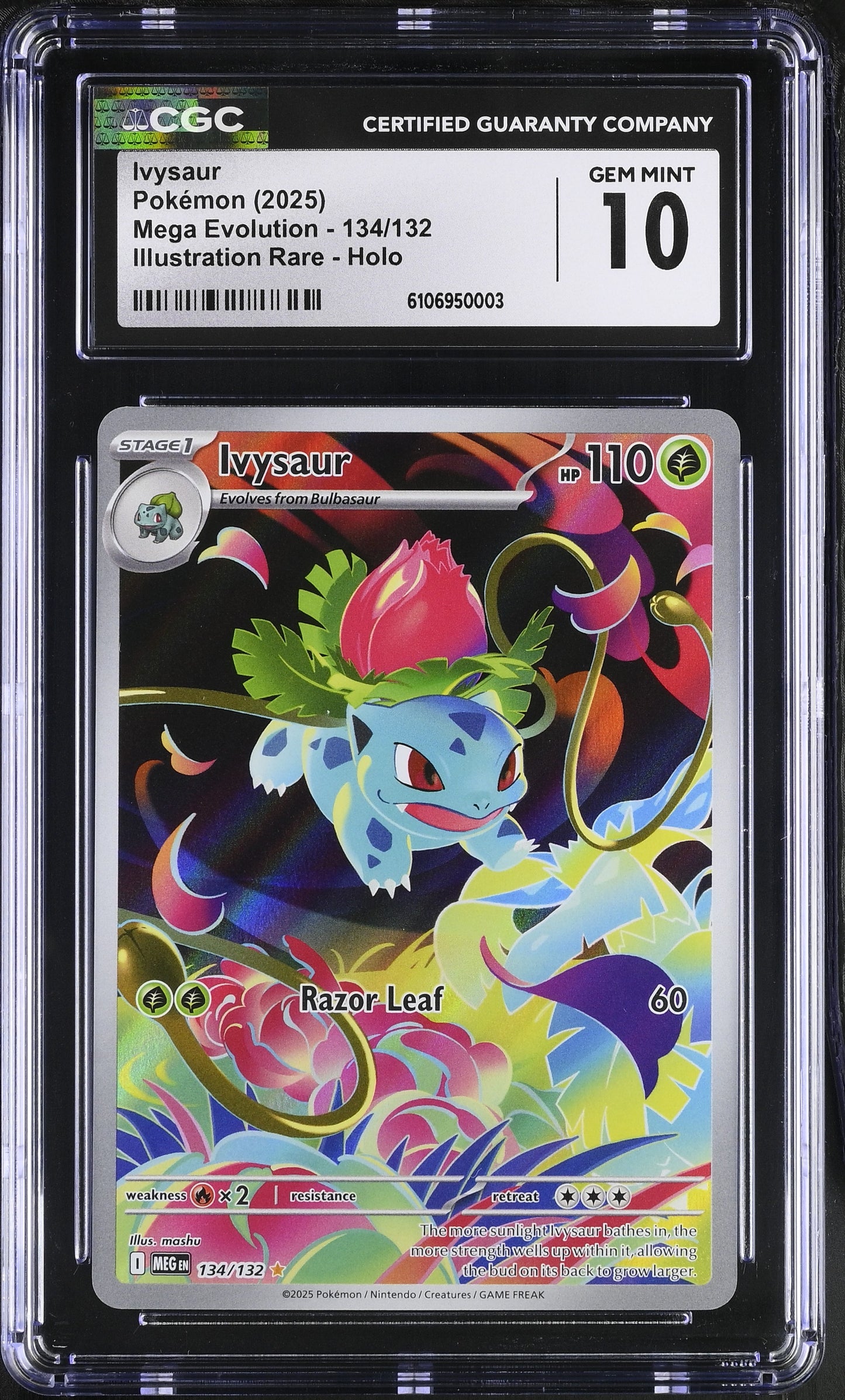 2025 Mega Evolution #134/132 Ivysaur CGC 10