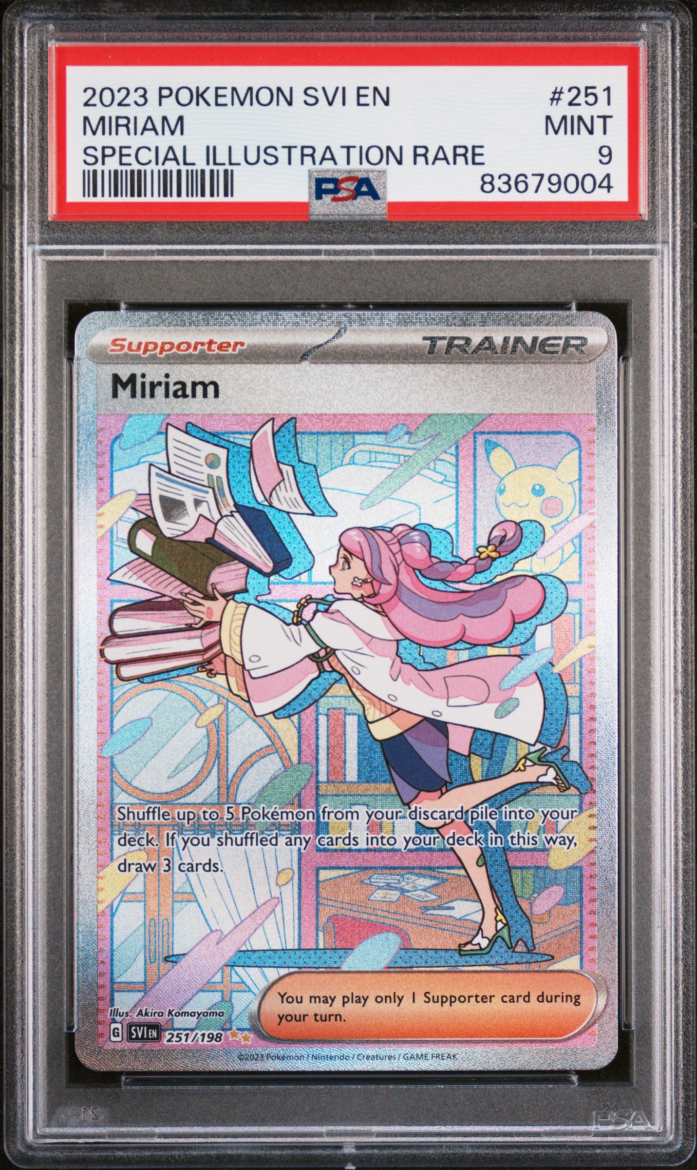 2023 Pokemon Svi En-Scarlet & Violet #251 Special Ill. Rare Miriam PSA 9 (9004)
