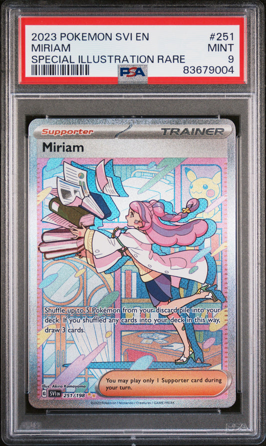 2023 Pokemon Svi En-Scarlet & Violet #251 Special Ill. Rare Miriam PSA 9 (9004)